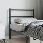 Hoofdborden en voetborden met vierkante buizen voor een stijlvolle slaapkamer - Zwart / 90 cm / 1 - Hoofdborden