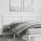 Hoofdborden en voetborden met vierkante buizen voor een stijlvolle slaapkamer - Wit / 193 cm / 1 - Hoofdborden