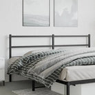 Hoofdborden en voetborden met vierkante buizen voor een stijlvolle slaapkamer - Zwart / 180 cm / 1 - Hoofdborden