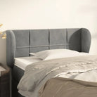 Hoofdborden en voetborden met zachte fluweel levering bevat - Lichtgrijs / 83 x 23 x 78/88 cm / 1 - Hoofdborden