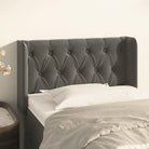 Hoofdborden en voetborden met zachte fluweel levering bevat - Donkergrijs / 83 x 16 x 78/88 cm / 1 - Hoofdborden
