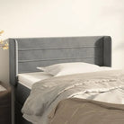 Hoofdborden en voetborden met zachte fluweel levering bevat - Lichtgrijs / 103 x 16 x 78/88 cm / 1 - Hoofdborden
