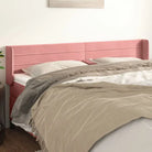 Hoofdborden en voetborden met zachte fluweel levering bevat - Roze / 183 x 16 x 78/88 cm / 1 - Hoofdborden en voetborden