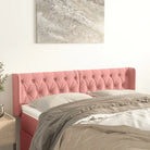 Hoofdborden en voetborden met zachte fluweel levering bevat - Roze / 163 x 16 x 78/88 cm / 1 - Hoofdborden en voetborden