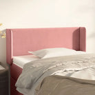 Hoofdborden en voetborden met zachte fluwelen afwerking en levering bevat - Roze / 103 x 16 x 78/88 cm / 1