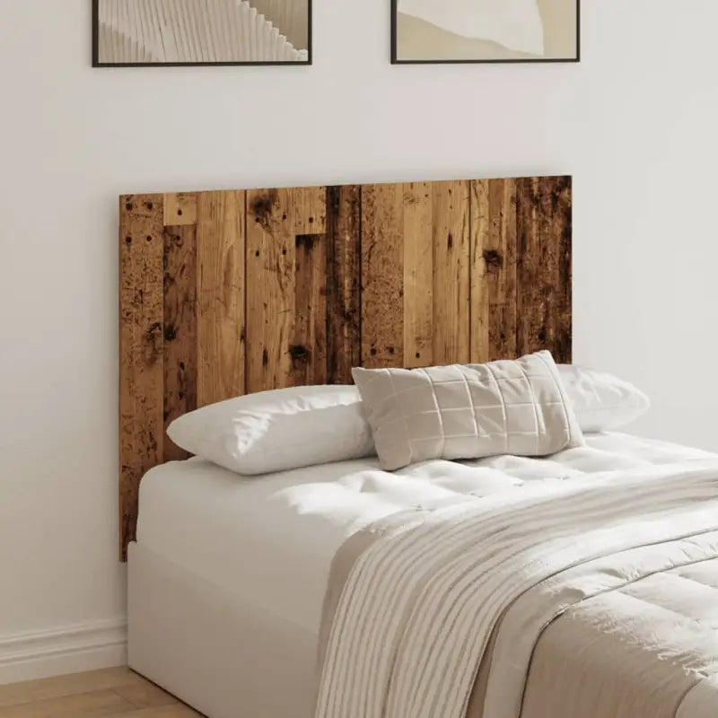 Hoofdborden en voetborden van bewerkt hout met klassiek design - Oud hout / 1 - Hoofdborden en voetborden