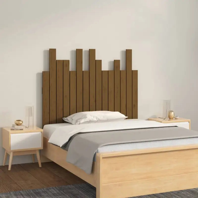 Hoofdborden en voetborden van massief grenenhout met klassiek design - Honingbruin / 95.5 x 80 cm / 1 - Hoofdborden