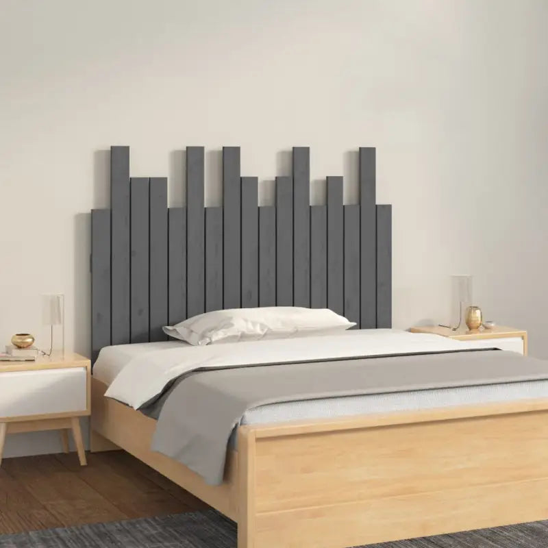 Hoofdborden en voetborden van massief grenenhout met klassiek design - Grijs / 108 x 80 cm / 1 - Hoofdborden