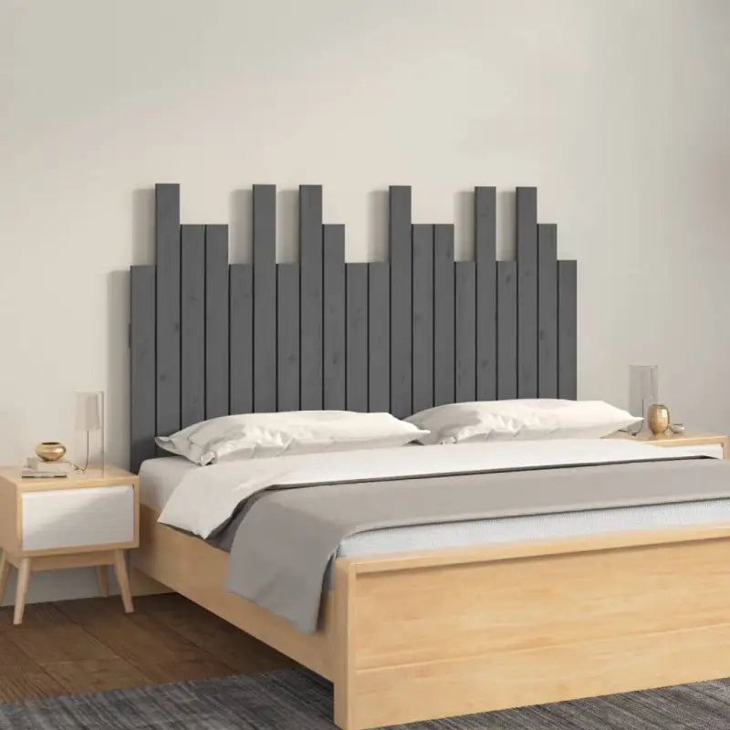 Hoofdborden en voetborden van massief grenenhout met klassiek design - Grijs / 127.5 x 80 cm / 1 - Hoofdborden