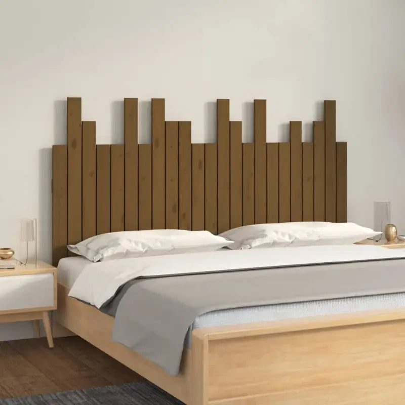 Hoofdborden en voetborden van massief grenenhout met klassiek design - Honingbruin / 146.5 x 80 cm / 1 - Hoofdborden
