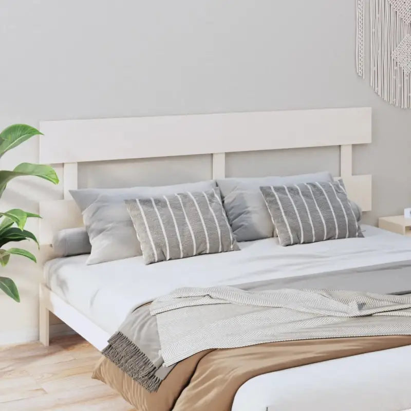 Hoofdborden en voetborden van massief grenenhout met trendy design - Wit / 184 x 81 cm / 1 - Hoofdborden en voetborden