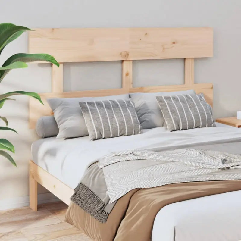 Hoofdborden en voetborden van massief grenenhout met trendy design - Naturel / 164 x 81 cm / 1 - Hoofdborden