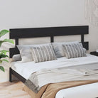 Hoofdborden en voetborden van massief grenenhout met trendy design - Zwart / 204 x 81 cm / 1 - Hoofdborden en voetborden