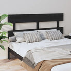 Hoofdborden en voetborden van massief grenenhout met trendy design - Zwart / 164 x 81 cm / 1 - Hoofdborden en voetborden