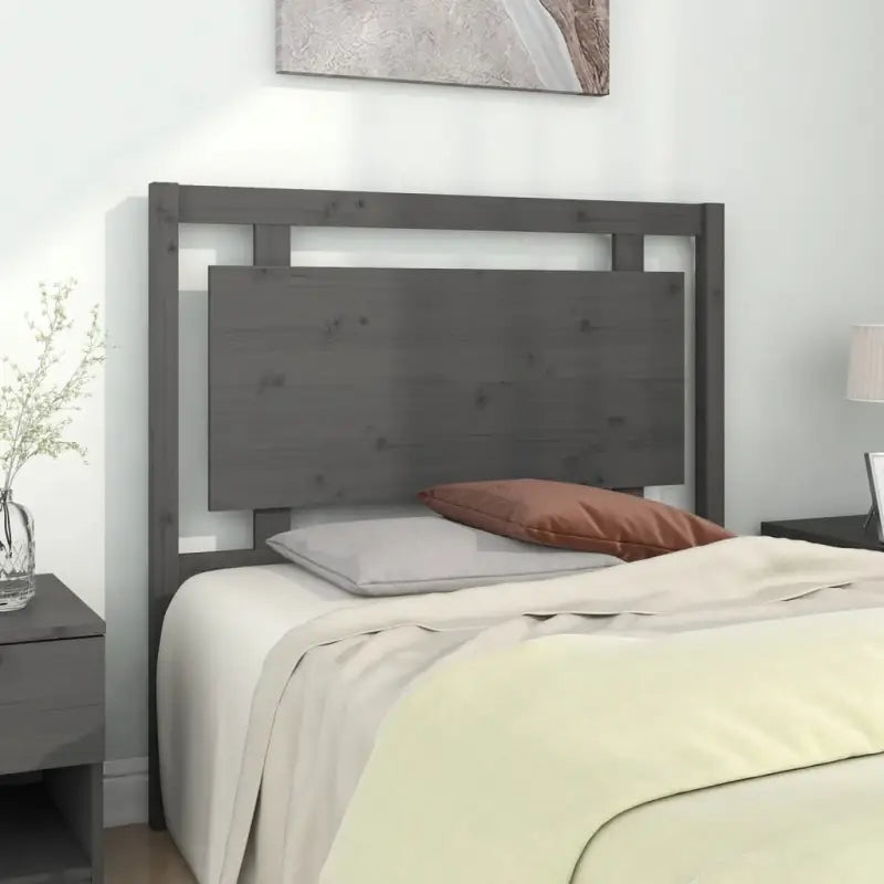 Hoofdborden en voetborden van massief grenenhout voor een compleet slaapkamer uiterlijk - Grijs / 105.5 x 100 cm / 1