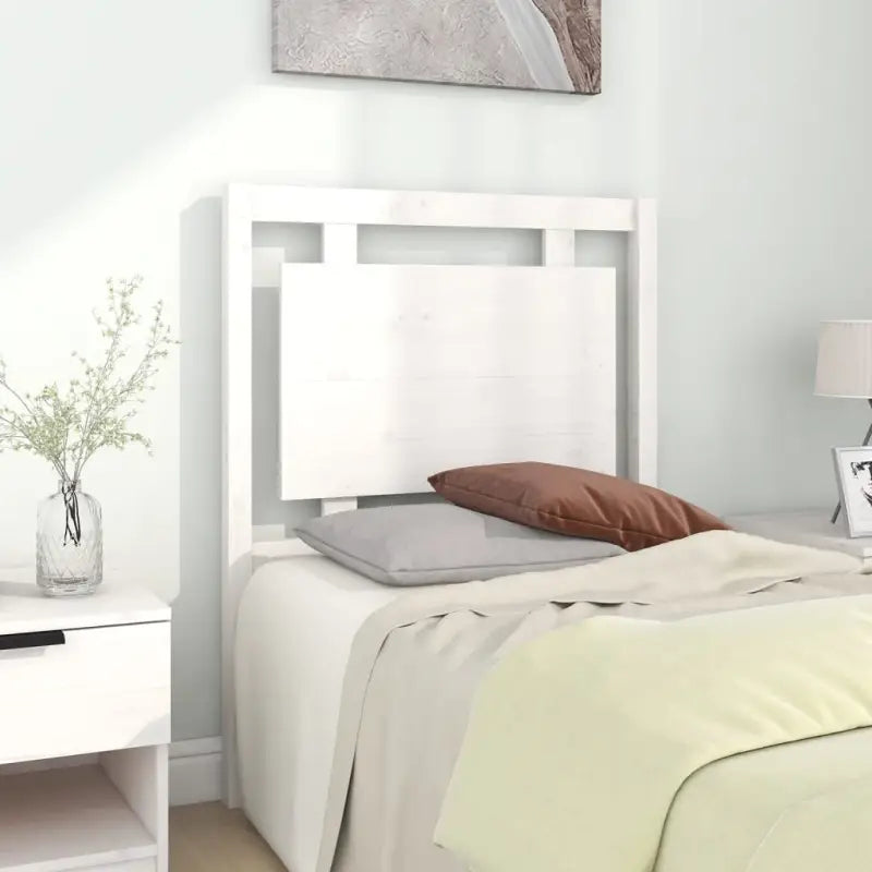 Hoofdborden en voetborden van massief grenenhout voor een compleet slaapkamer uiterlijk - Wit / 80.5 x 100 cm / 1