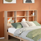 Hoofdborden en voetborden van massief grenenhout voor een complete slaapkamerstijl - Naturel / 120 cm / 1 - Hoofdborden