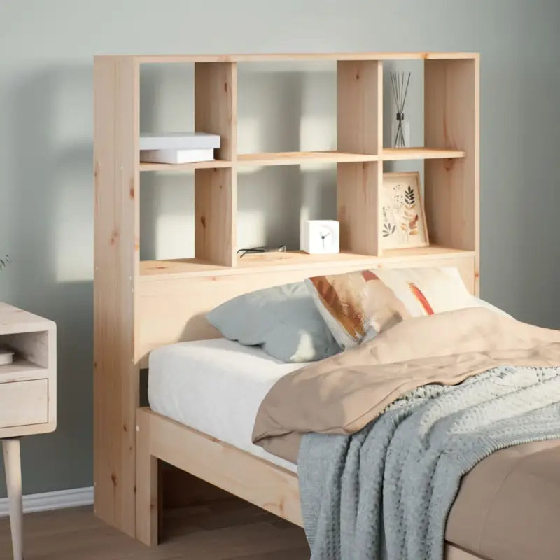 Hoofdborden en voetborden van massief grenenhout voor een complete slaapkamerstijl - Naturel / 100 cm / 1 - Hoofdborden