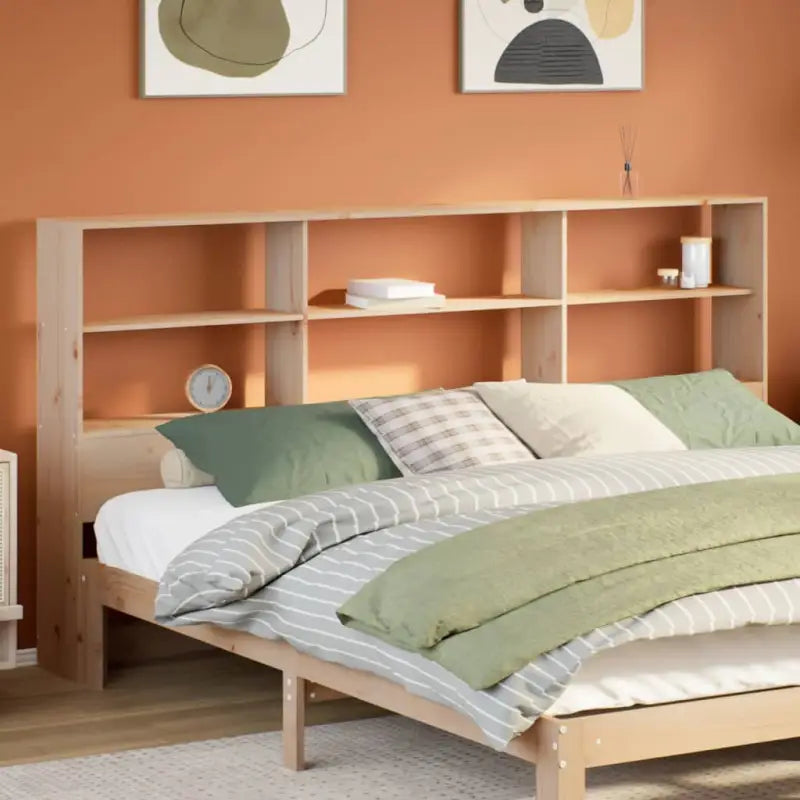 Hoofdborden en voetborden van massief grenenhout voor een complete slaapkamerstijl - Naturel / 180 cm / 1 - Hoofdborden
