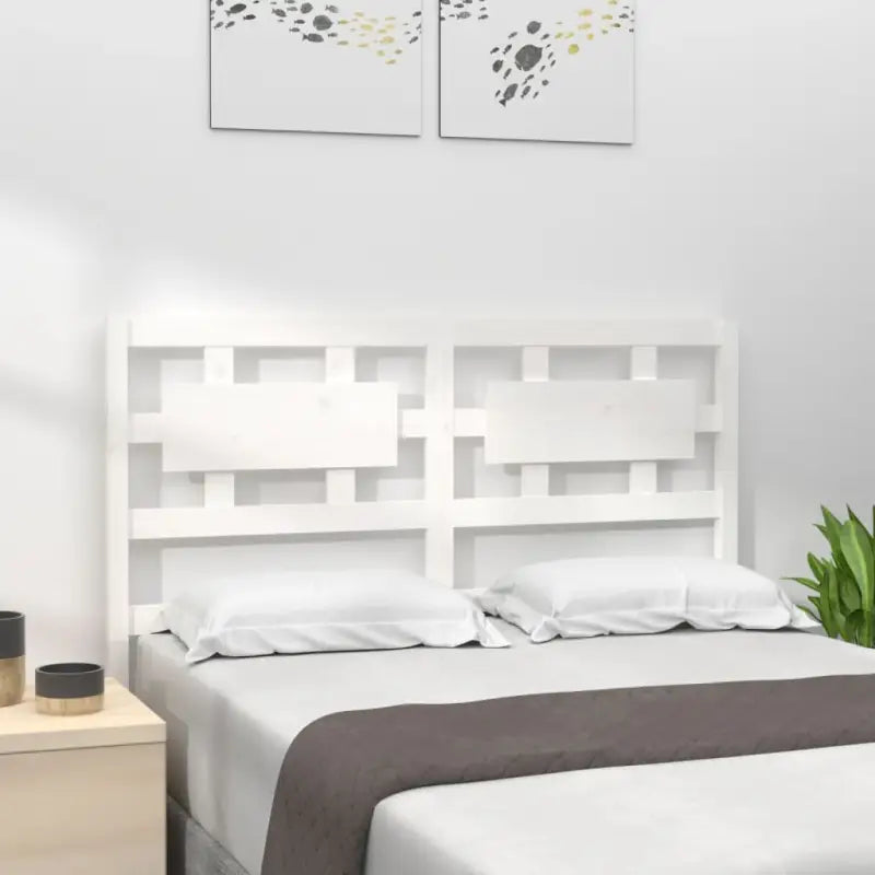 Hoofdborden en voetborden van massief grenenhout voor een moderne slaapkamer - Wit / 185.5 x 100 cm / 1 - Hoofdborden
