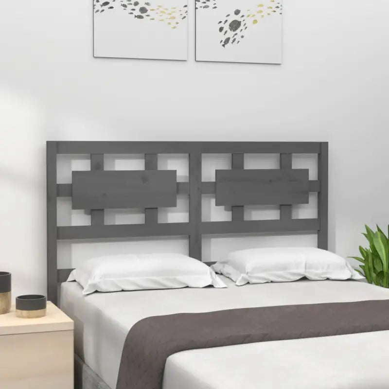 Hoofdborden en voetborden van massief grenenhout voor een moderne slaapkamer - Grijs / 145.5 x 100 cm / 1 - Hoofdborden