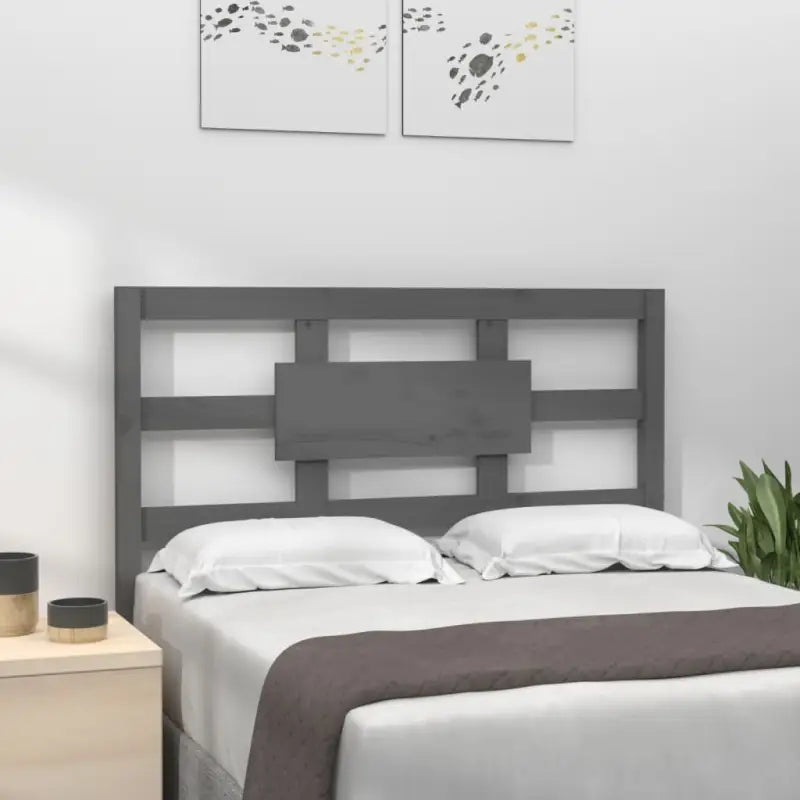 Hoofdborden en voetborden van massief grenenhout voor een moderne slaapkamer - Grijs / 105.5 x 100 cm / 1 - Hoofdborden