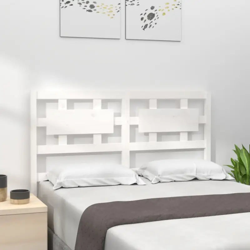Hoofdborden en voetborden van massief grenenhout voor een moderne slaapkamer - Wit / 205.5 x 100 cm / 1 - Hoofdborden