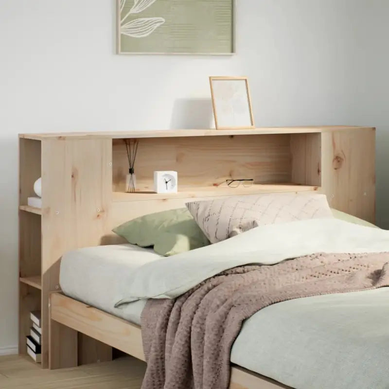 Hoofdborden en voetborden van massief grenenhout voor een stijlvolle slaapkamer - Naturel / 150 cm / 1 - Hoofdborden