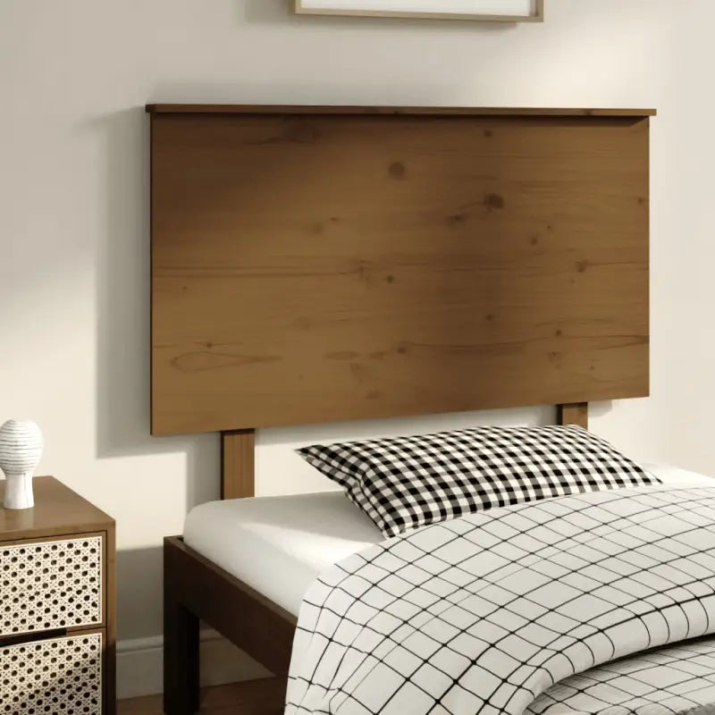 Hoofdborden en voetborden van massief grenenhout voor een stijlvolle slaapkamer - Honingbruin / 94 x 82.5 cm / 1