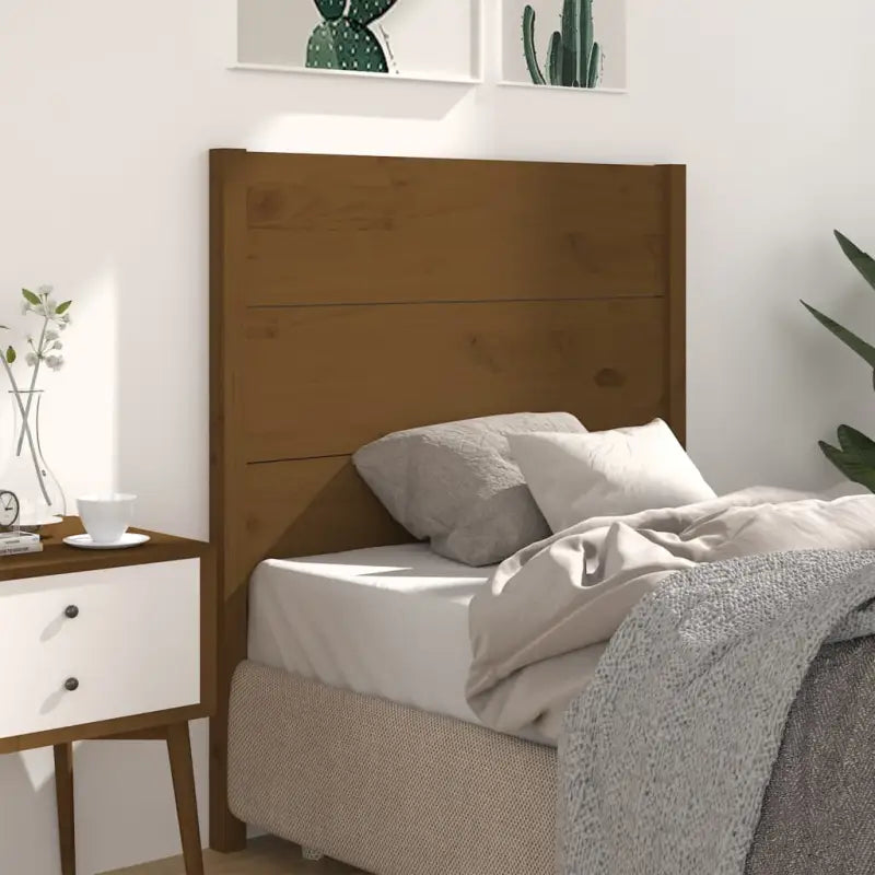 Hoofdborden en voetborden van massief grenenhout voor een stijlvolle slaapkamer - Honingbruin / 81 x 100 cm / 1