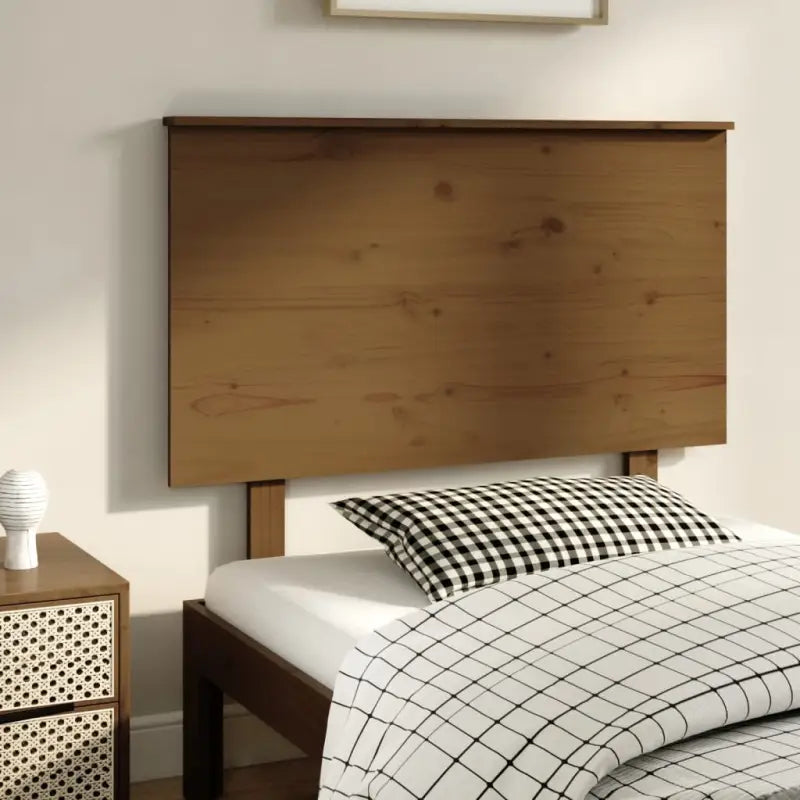 Hoofdborden en voetborden van massief grenenhout voor een stijlvolle slaapkamer - Honingbruin / 104 x 82.5 cm / 1