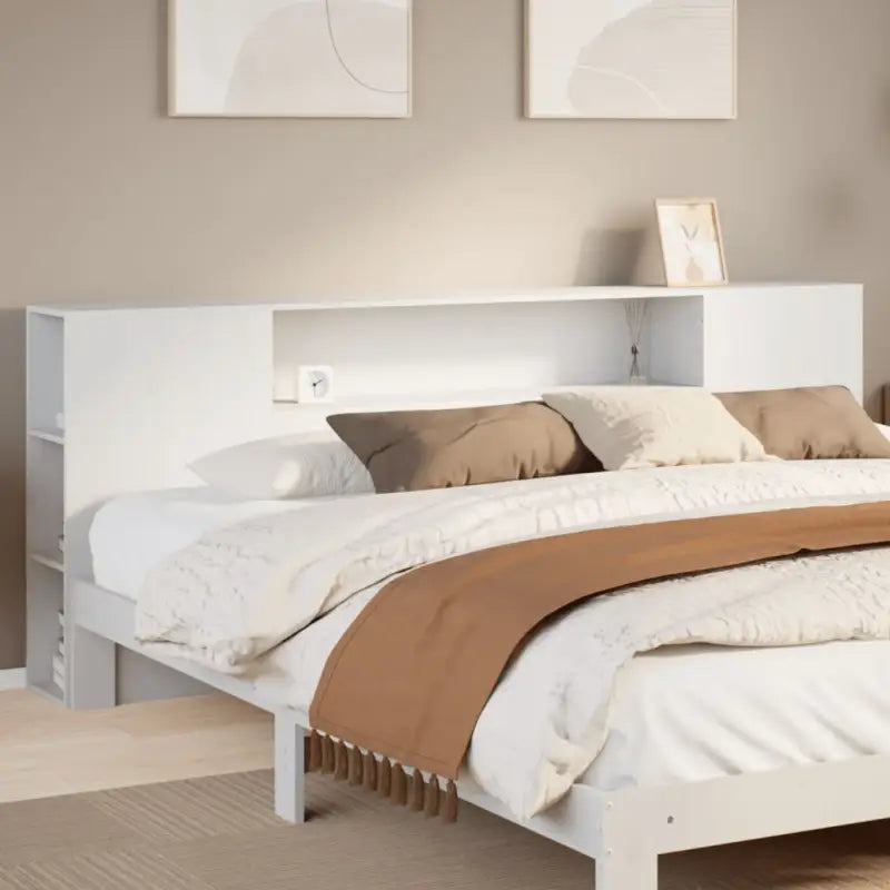 Hoofdborden en voetborden van massief grenenhout voor een stijlvolle slaapkamer - Wit / 200 cm / 1 - Hoofdborden