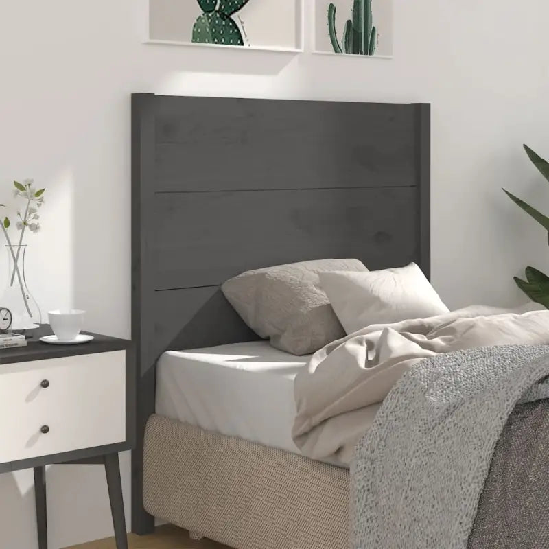 Hoofdborden en voetborden van massief grenenhout voor een stijlvolle slaapkamer - Grijs / 96 x 100 cm / 1 - Hoofdborden