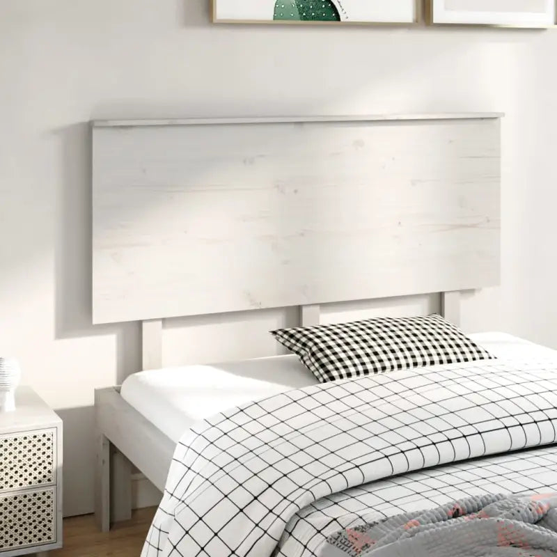 Hoofdborden en voetborden van massief grenenhout voor een stijlvolle slaapkamer - Wit / 139 x 82.5 cm / 1 - Hoofdborden