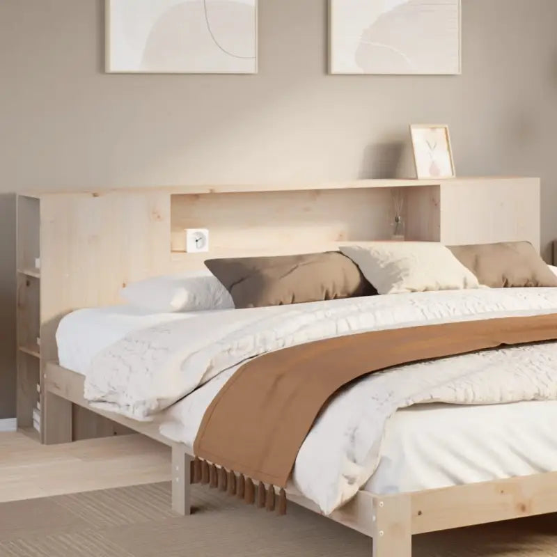 Hoofdborden en voetborden van massief grenenhout voor een stijlvolle slaapkamer - Naturel / 200 cm / 1 - Hoofdborden