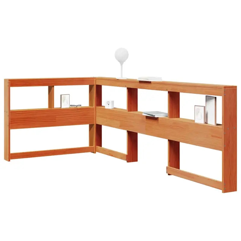 Hoofdborden en voetborden van massief grenenhout voor een stijlvolle slaapkamer - Wasbruin / 108.5 x 218.5 x 80 cm / 1