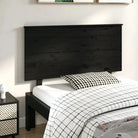 Hoofdborden en voetborden van massief grenenhout voor een stijlvolle slaapkamer - Zwart / 124 x 82.5 cm / 1