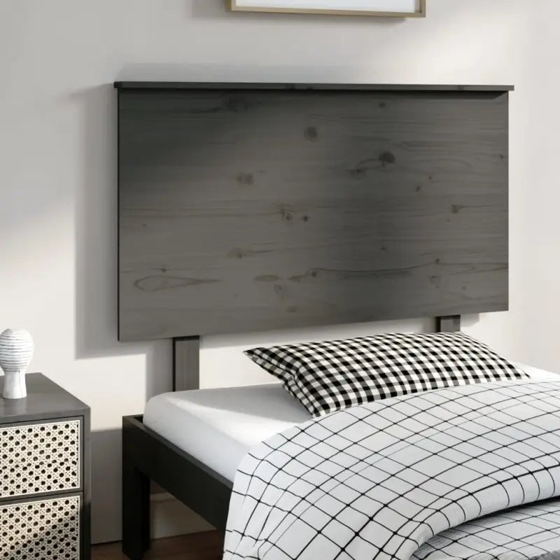 Hoofdborden en voetborden van massief grenenhout voor een stijlvolle slaapkamer - Grijs / 104 x 82.5 cm / 1