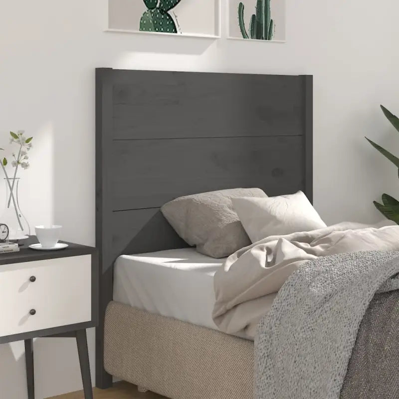 Hoofdborden en voetborden van massief grenenhout voor een stijlvolle slaapkamer - Grijs / 81 x 100 cm / 1 - Hoofdborden