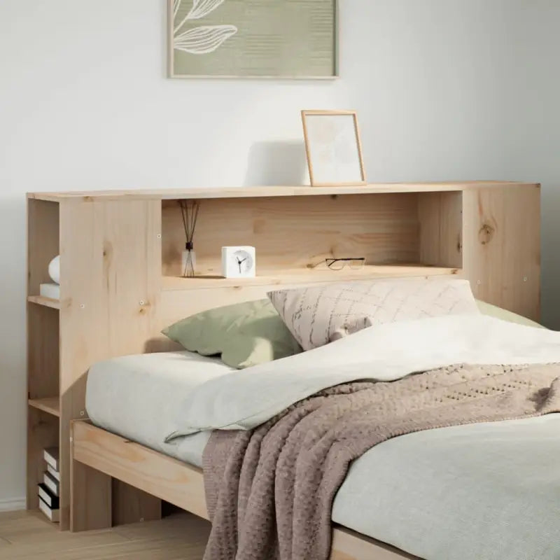 Hoofdborden en voetborden van massief grenenhout voor een stijlvolle slaapkamer - Naturel / 140 cm / 1 - Hoofdborden