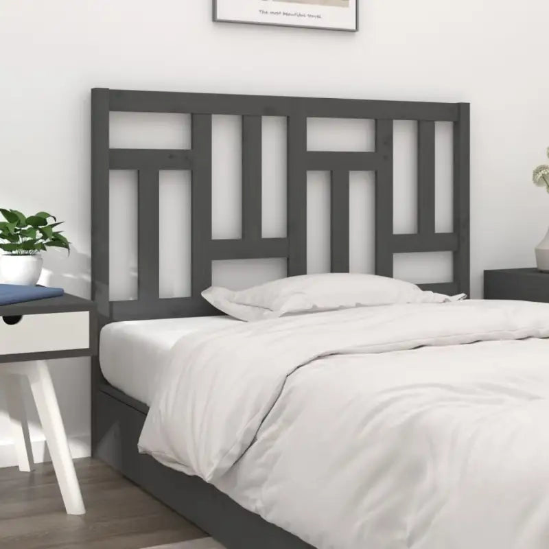 Hoofdborden en voetborden van massief grenenhout voor een trendy slaapkamer - Grijs / 125.5 x 100 cm / 1 - Hoofdborden