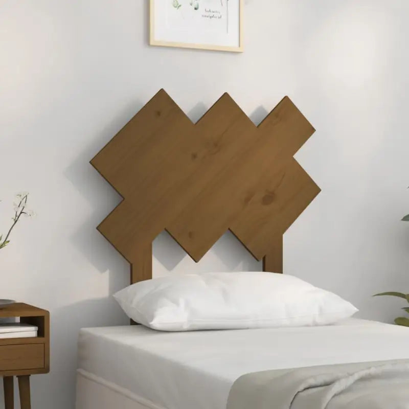 Hoofdborden en voetborden van massief grenenhout voor een trendy slaapkamer - Honingbruin / 72.5 x 81 cm / 1