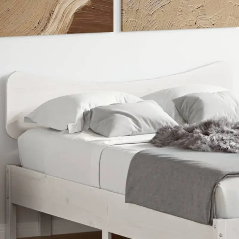 Hoofdborden en voetborden van massief grenenhout voor elke slaapkamer - Wit / 135 cm / 1 - Hoofdborden en voetborden
