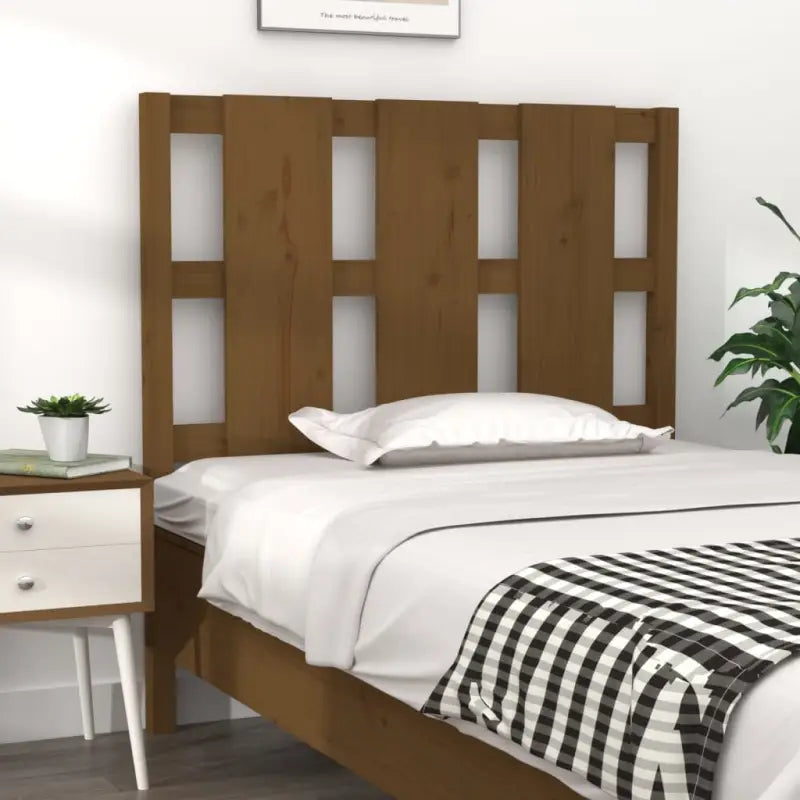Hoofdborden en voetborden van massief grenenhout voor elke slaapkamer - Honingbruin / 105.5 x 100 cm / 1 - Hoofdborden