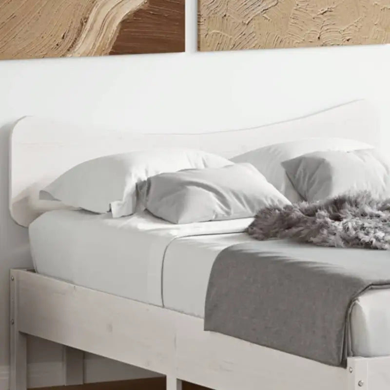 Hoofdborden en voetborden van massief grenenhout voor elke slaapkamer - Wit / 120 cm / 1 - Hoofdborden en voetborden