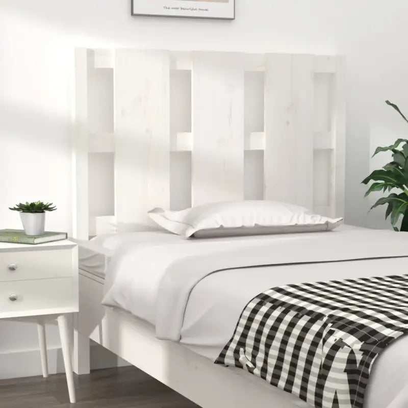 Hoofdborden en voetborden van massief grenenhout voor elke slaapkamer - Wit / 95.5 x 100 cm / 1 - Hoofdborden