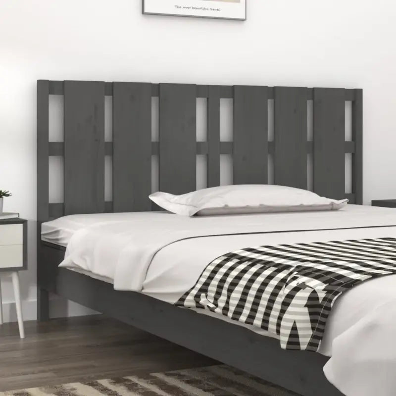 Hoofdborden en voetborden van massief grenenhout voor elke slaapkamer - Grijs / 165.5 x 100 cm / 1 - Hoofdborden