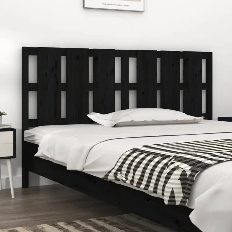 Hoofdborden en voetborden van massief grenenhout voor elke slaapkamer - Zwart / 185.5 x 100 cm / 1 - Hoofdborden