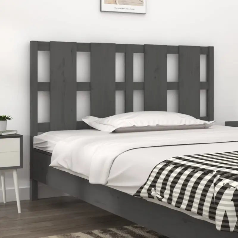 Hoofdborden en voetborden van massief grenenhout voor elke slaapkamer - Grijs / 125.5 x 100 cm / 1 - Hoofdborden