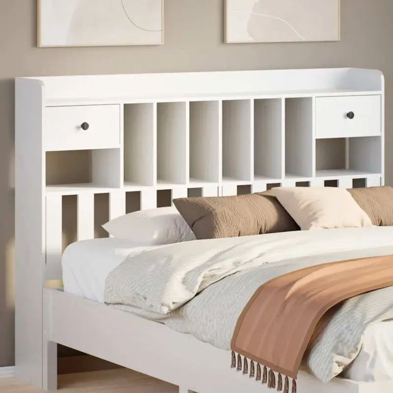 Hoofdborden en voetborden van massief grenenhout voor elke slaapkamer - Wit / 150 cm / 1 - Hoofdborden en voetborden